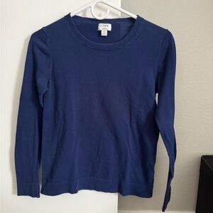 J. Crew Deep Blue Teddie Sweater